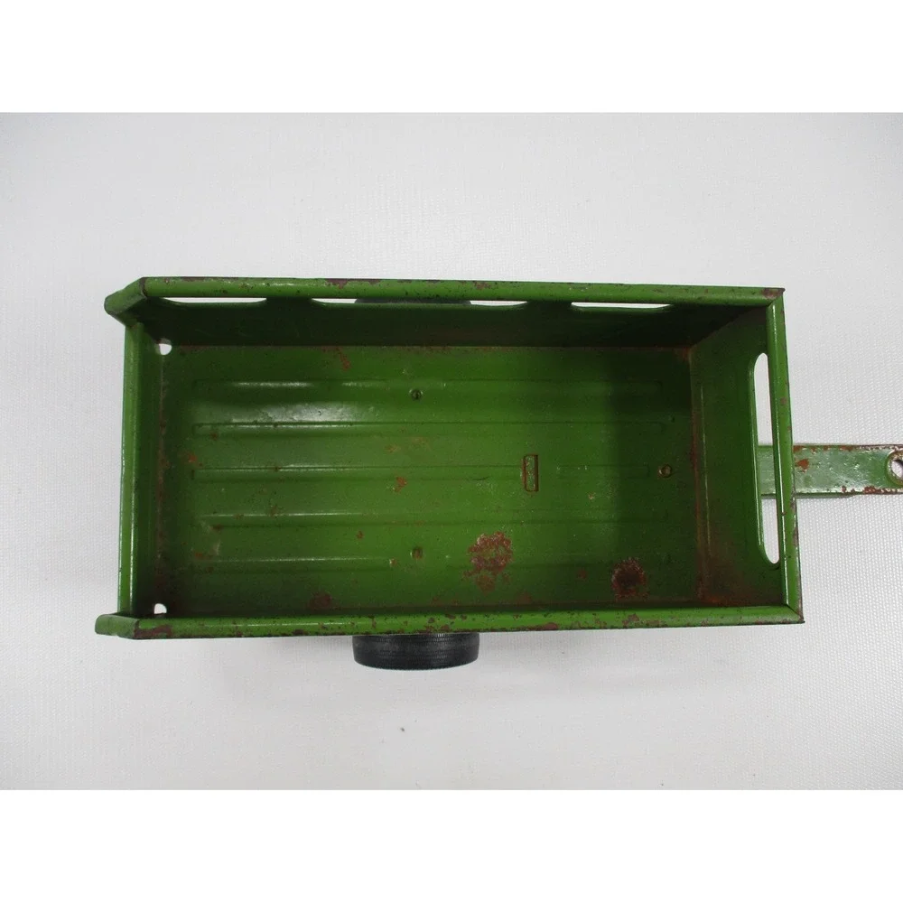 Vintage Nylint Green Pressed Steel Farm Utility Trailer Wagon 11